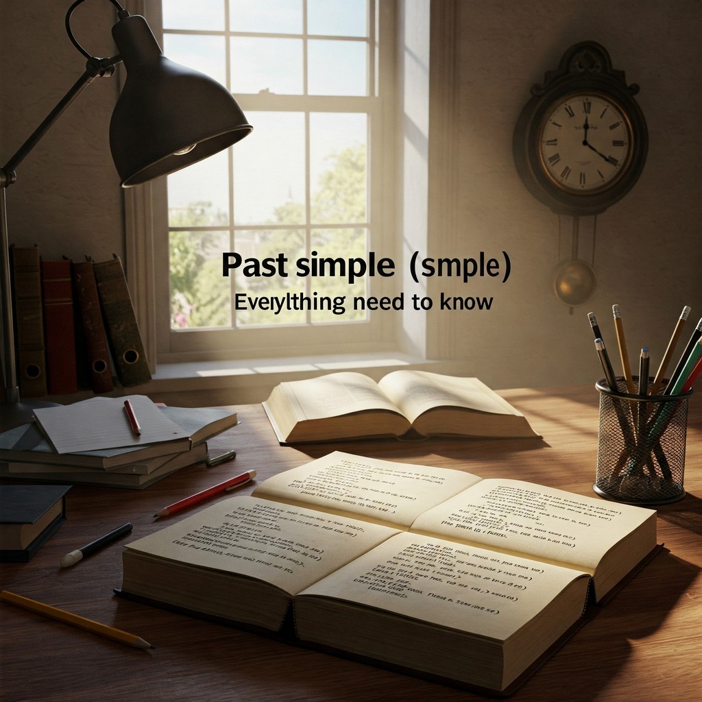 головне зображення до статті - Past Simple (Минулий простий час) все, що потрібно знати