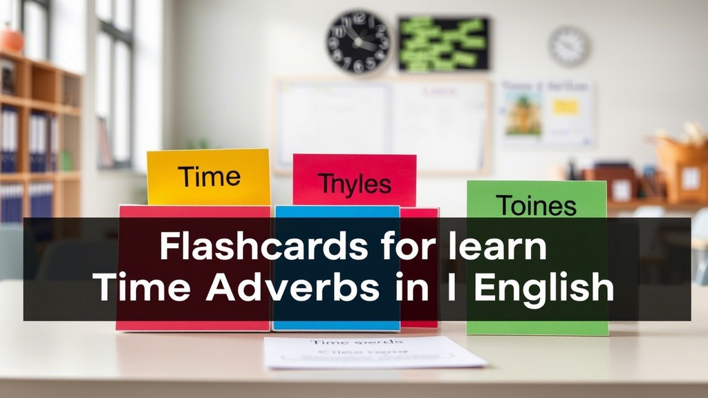 Флеш-картки для вивчення прислівників часу в англійській мові