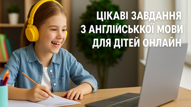 Цікаві завдання з англійської мови для дітей онлайн