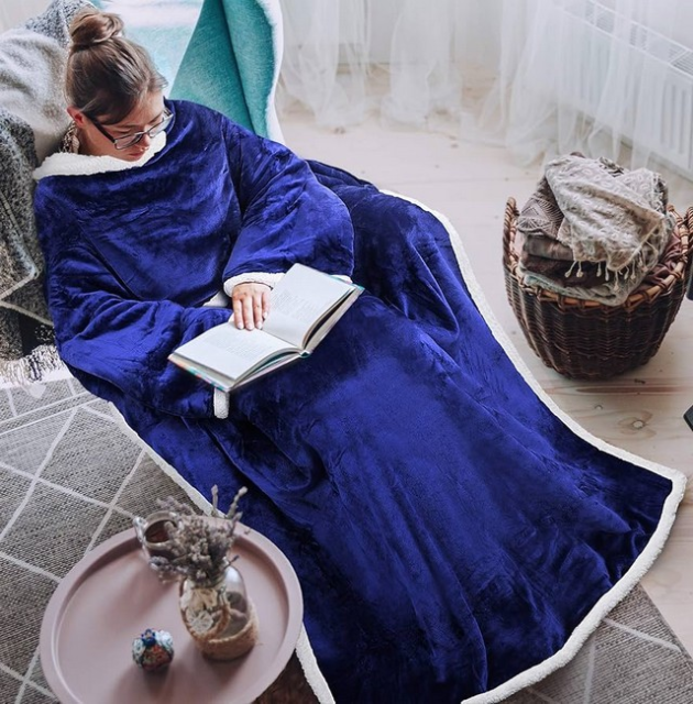 1. A Blanket with Sleeves