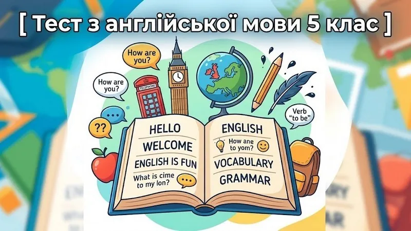 Тест з англійської мови для 5 класу онлайн