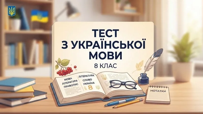 Тест з української мови 8 клас: синтаксис простого речення онлайн