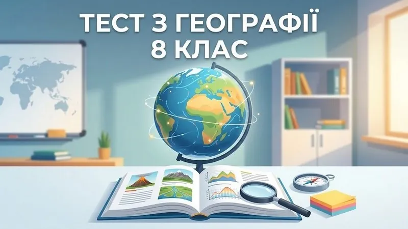 Тест з географії 8 клас: перевірте свої знання про природу України