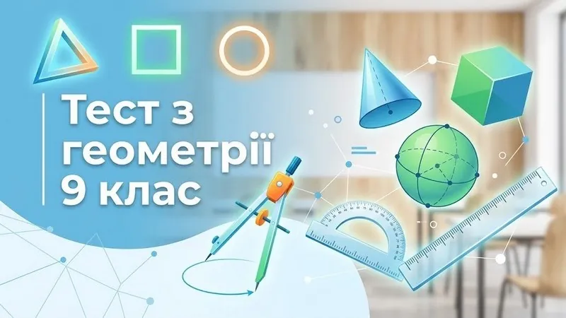 Тест з геометрії 9 клас онлайн: перевірте себе з відповідями та поясненнями
